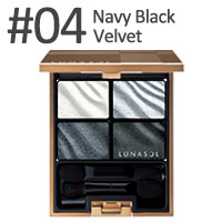 ルナソル / ベルベットフルアイズ #04 Navy Black Velvet